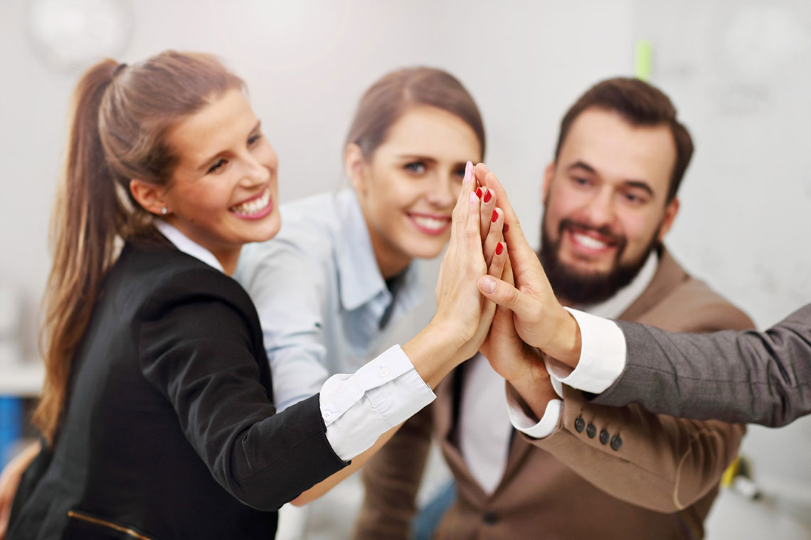 Business Team Enjoying Success