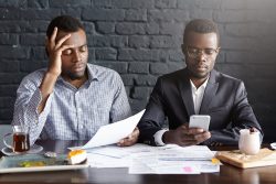 Upset Men Contacted by Debt Collectors on Social Media