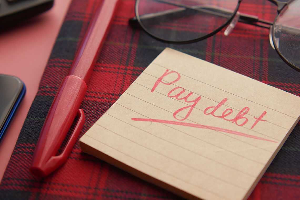 A Note to Remind Someone to Pay their Debt